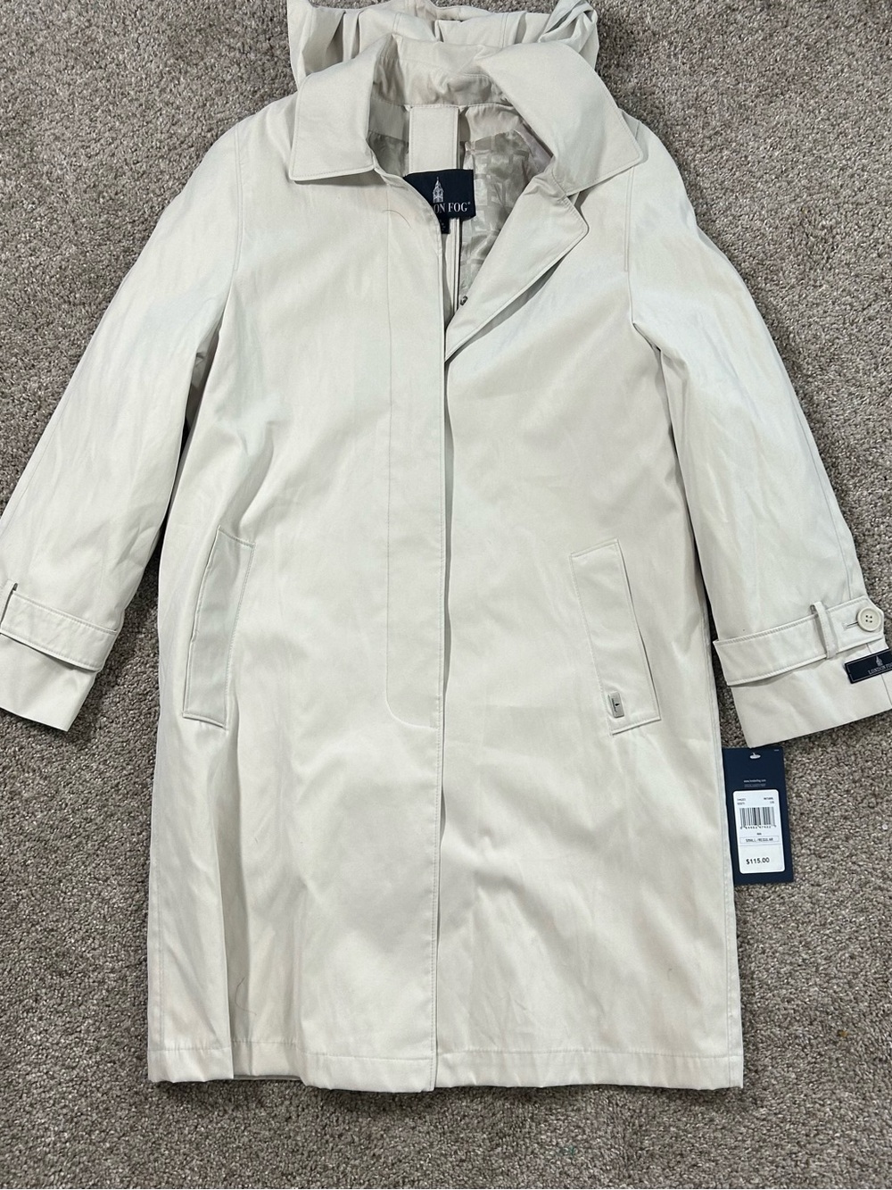London Fog Stone Trench Coat